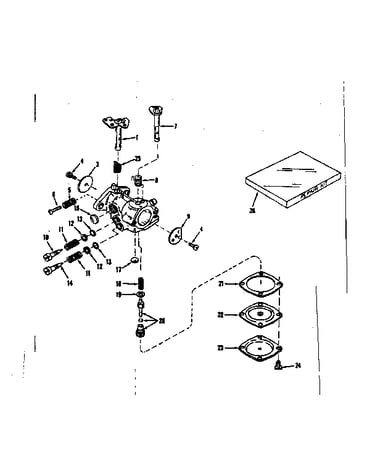 Carburetor no. 29780 (power products #0234-02)