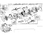 Craftsman 39719410 split phase 115 volts, 60 cycle, 3450 r.p.m. diagram