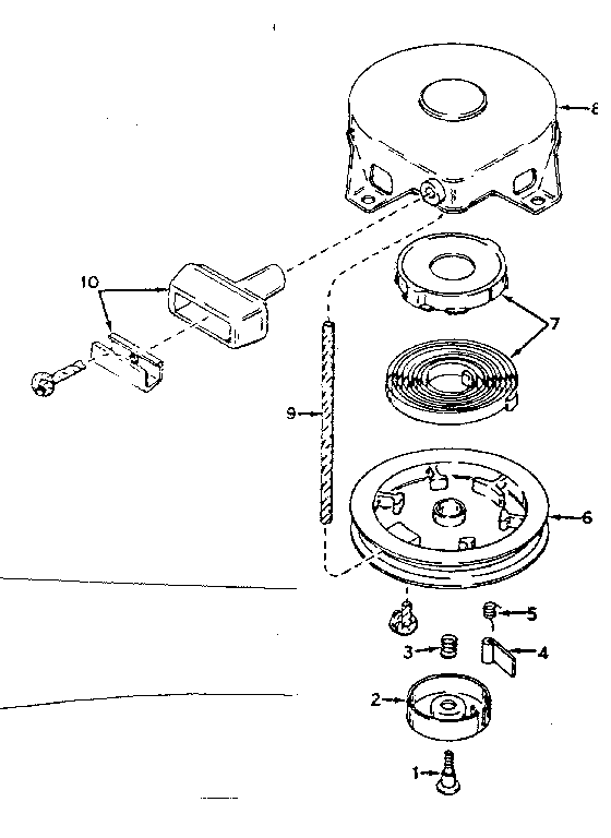 Rewind starter no. 590420