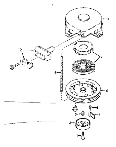 Rewind starter no. 590420