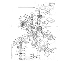 Lauson H22L-2038P basic engine diagram