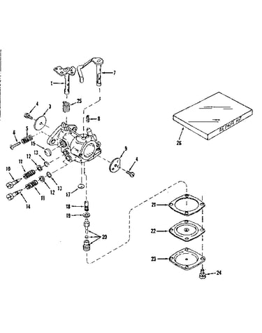 Carburetor no. 30146 (power products no. 0234-16)