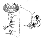 Lauson H22R-3051P magneto no. 610673 diagram