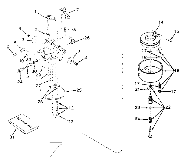 Carburetor no. 631070a