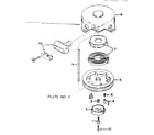 Lauson H25-25133F rewind starter no. 590420 diagram