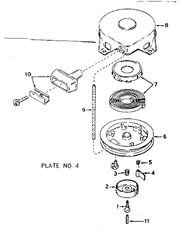 Rewind starter no. 590420