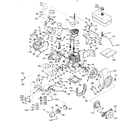 Lauson H40-55086D basic engine diagram