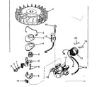 Lauson H40-55086D magneto no. 610689 diagram