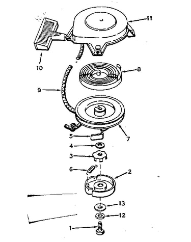 Rewind starter no. 590374