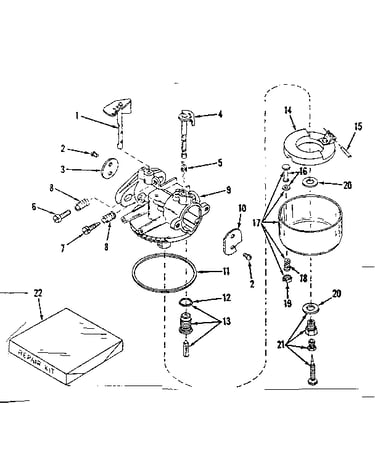 Carburetor models 28626, 28627
