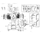 Onan 6CCK-331E/1887E cylinder block, oil base & gear cover group diagram