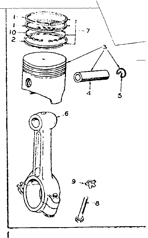 Connecting rod & piston group