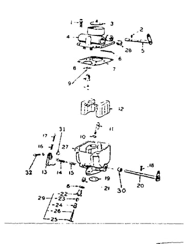 Carburetor parts group