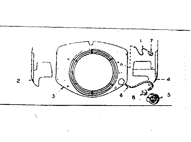 HOUSING,STOP BUTTON,GRND STRAP & PRESSURE GAUGE GROUP