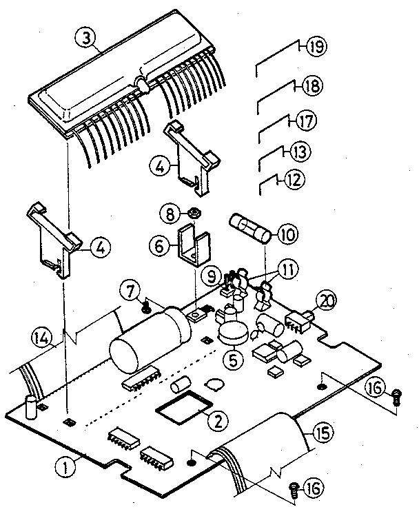 MAIN P.C. BOARD ASSEMBLY