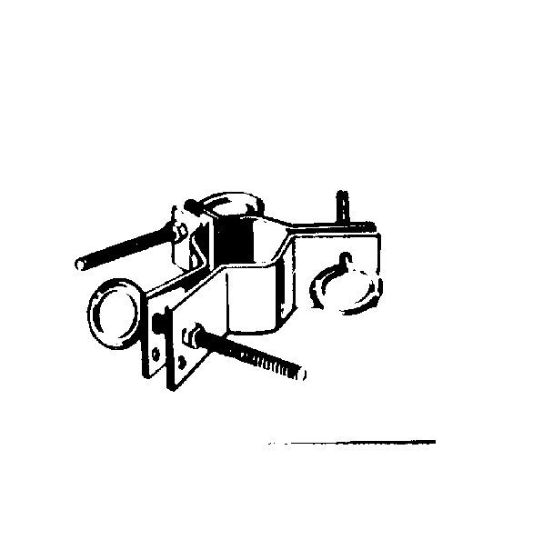 3-way guy wire clamp