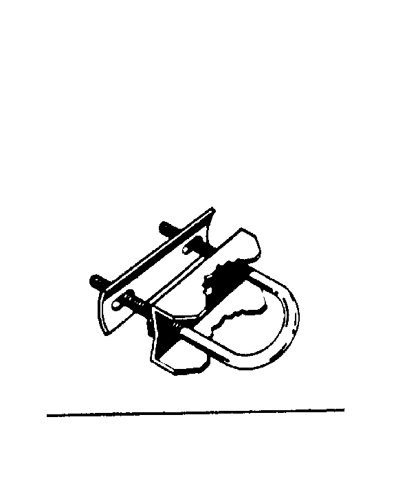 Antenna mast clamp
