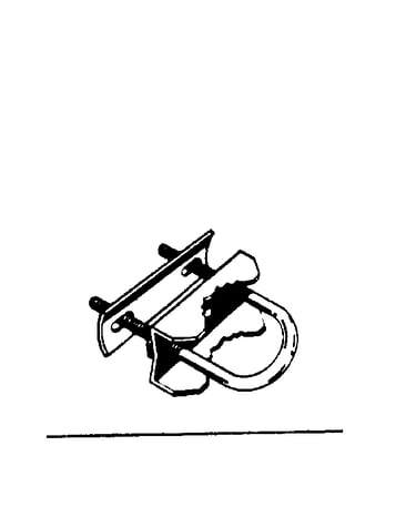 Antenna mast clamp