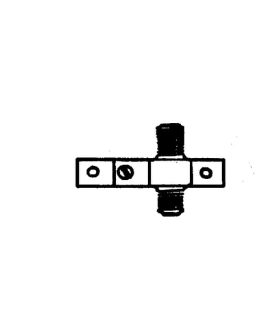 Lightening feed thru grounding block
