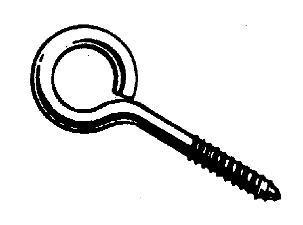 1/4" screw eyes