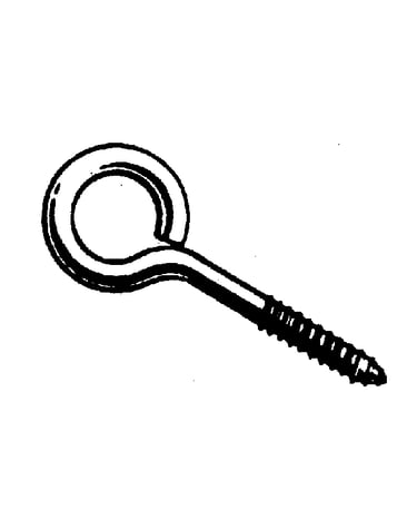 1/4" screw eyes