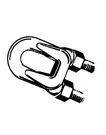 Guy wire and cable clamps