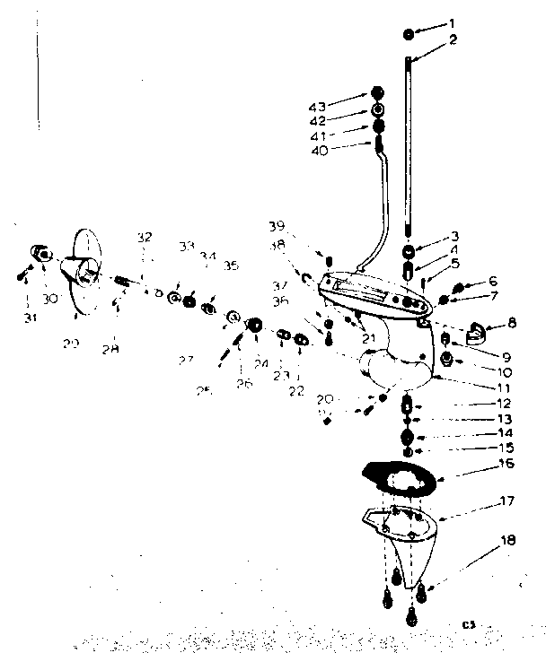 Gear housing assembly