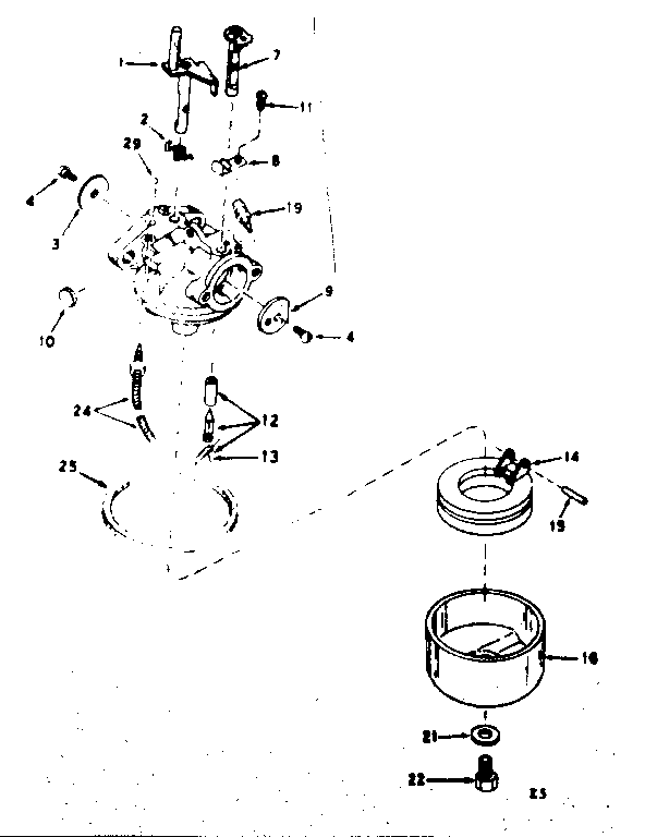 Carburetor assembly no. 631726