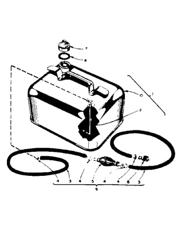 Remote gasoline tank assembly