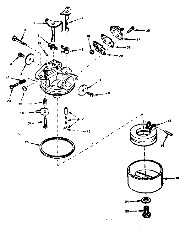 Carburetor assembly no. 631748