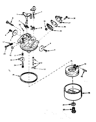 Carburetor assembly no. 631748