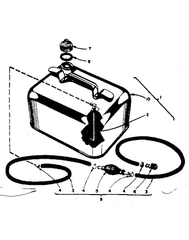 Remote gasoline tank assembly