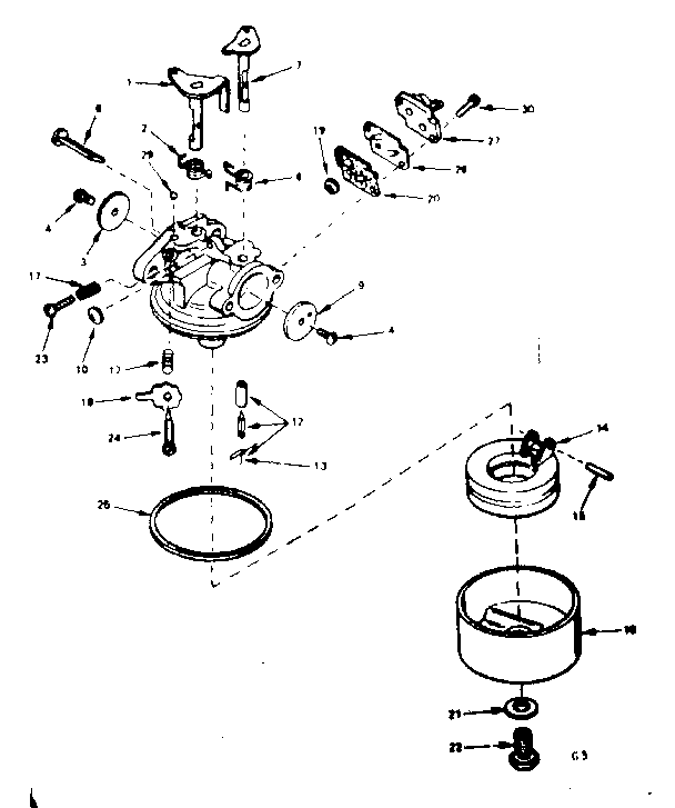 Carburetor assembly no. 631748