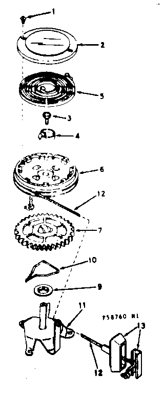 Starter assembly no. 590517