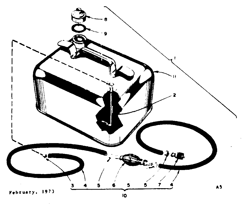 REMOTE GASOLINE TANK ASSEMBLY