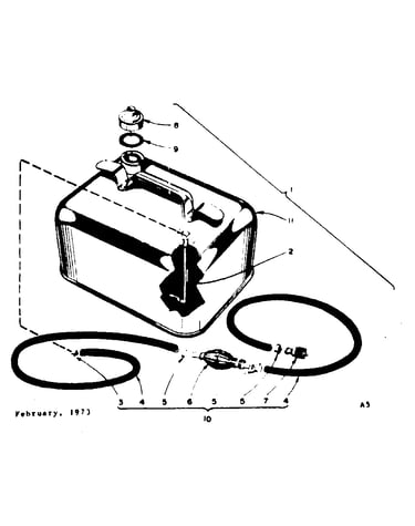 Remote gasoline tank assembly