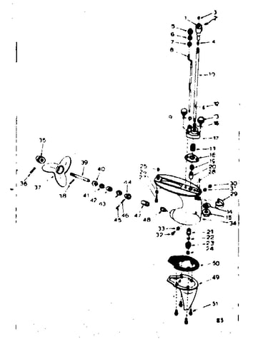 Gear housing assembly