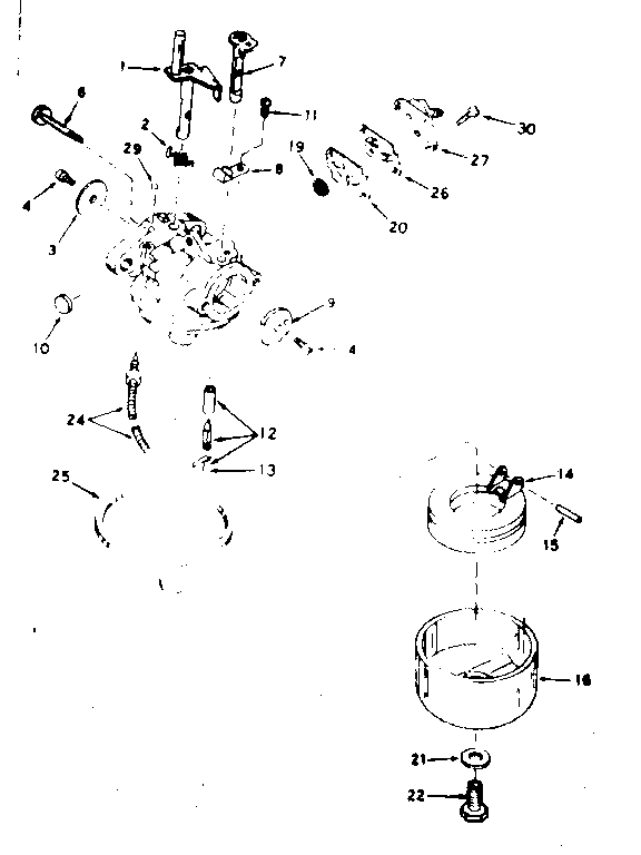 CARBURETOR ASSEMBLY NO. 631730