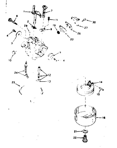 Carburetor assembly no. 631730