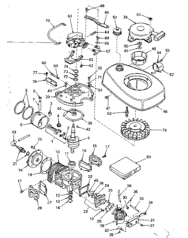 Engine assembly no. 640-03b