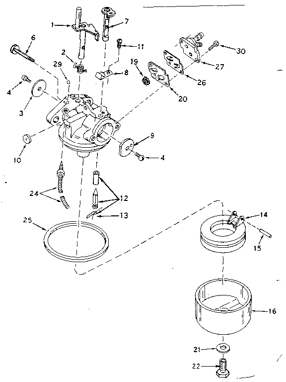 Carburetor assembly no. 631727