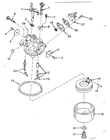 Carburetor assembly no. 631727