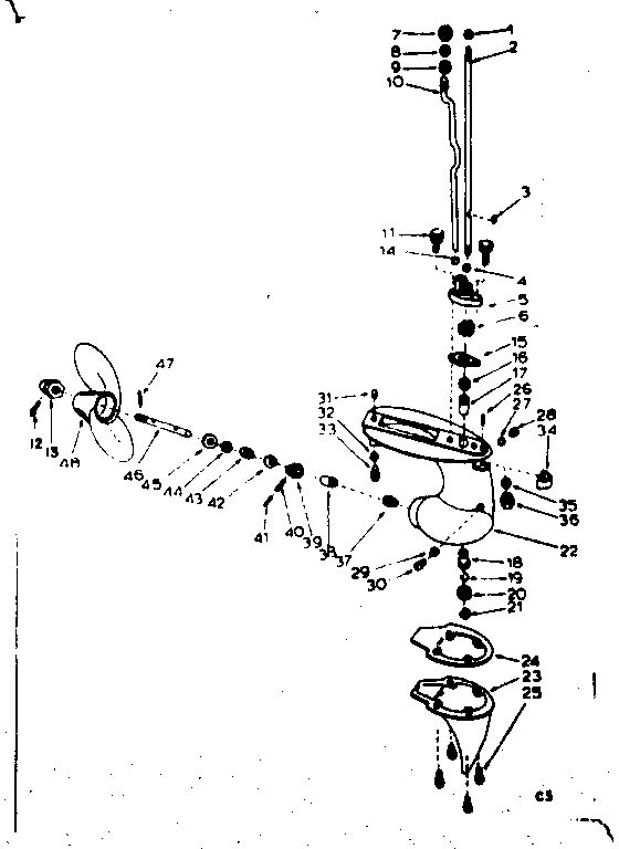 Gear housing assembly