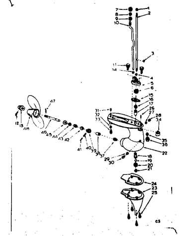 Gear housing assembly