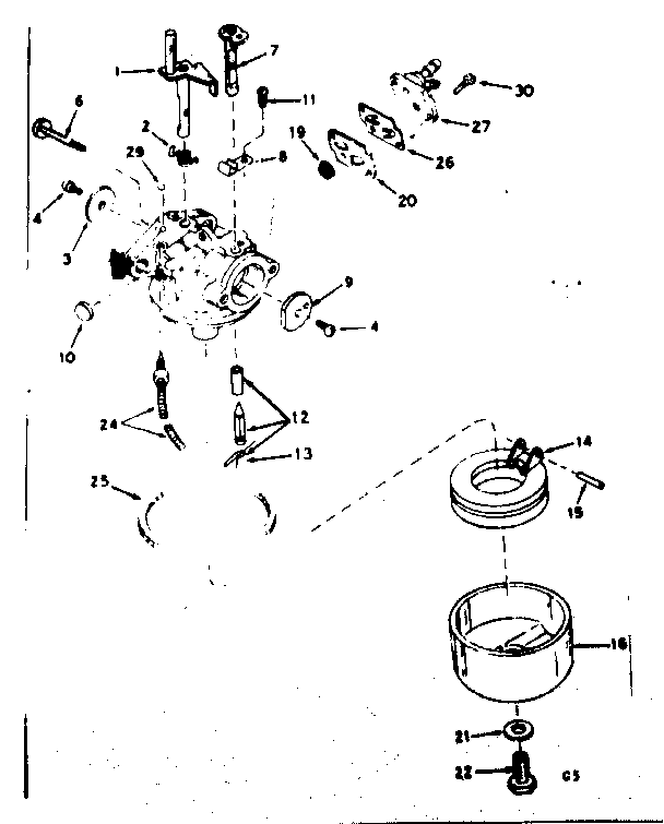 Carburetor assembly no. 631724