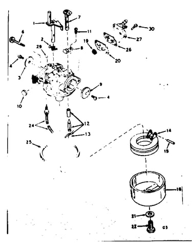 Carburetor assembly no. 631724