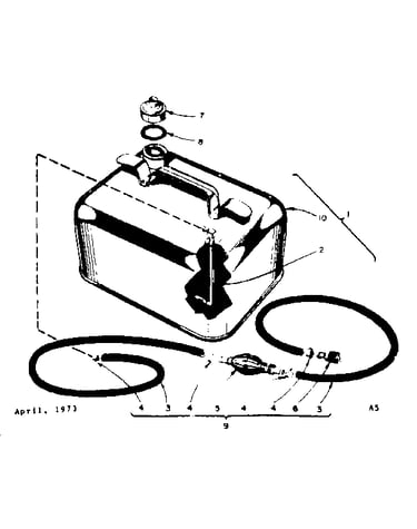 Remote gasoline tank assembly