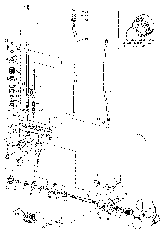 Gear housing assembly