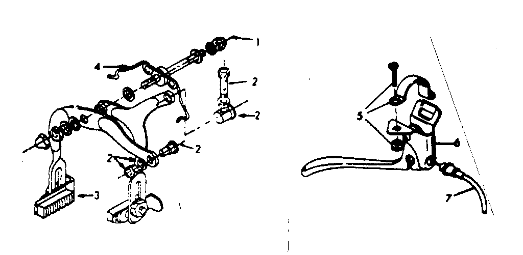 Caliper hand brake
