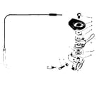 Sears 502471130 trigger lever & cable assembly diagram